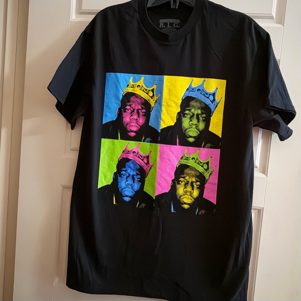 Notorious B.I.G. Crown Pop Art T-Shirt – Medium - Picture 2 of 7
